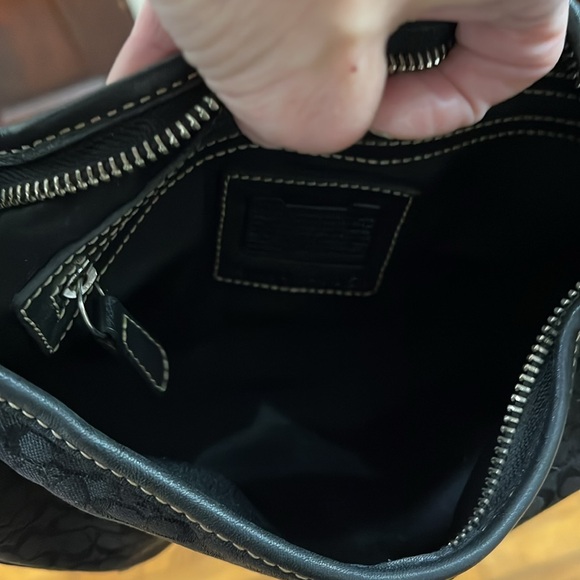 Coach Vintage Soho Leather & Signature Jacquard Mini Hobo Shoulder Bag - Picture 7 of 11